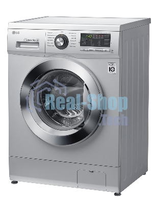 Стиральная машина LG F1296TD4 серебристый, загрузка фронтальная 8 кг, 1200 об/мин, класс: А