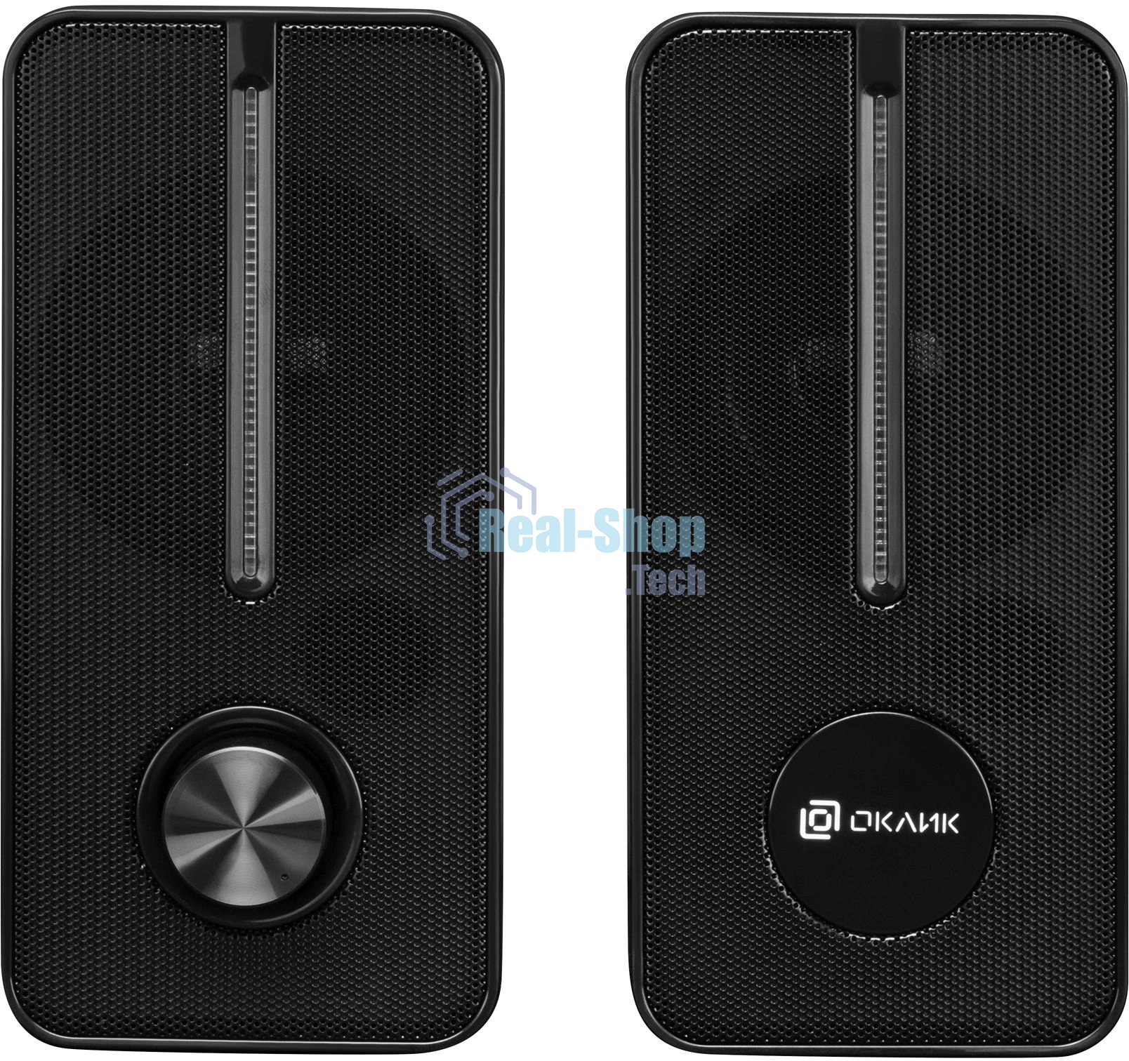 Акустическая система Оклик OK-120U 2.0 черный 6Вт