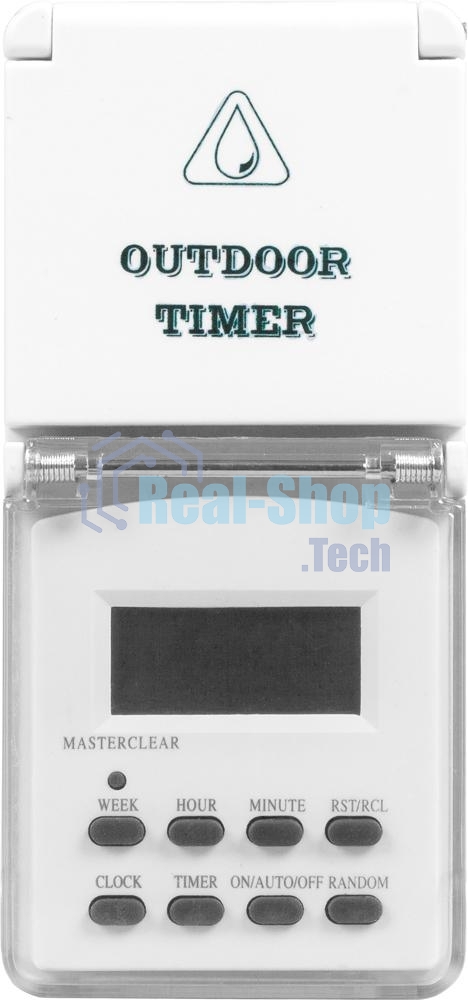 Розетка с таймером Feron (недельная) в защитном корпусе IP 44 3500W/16A 230V, 61926(TM23)