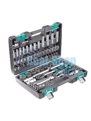 Набор инструментов Stels 14106 1/2'' 1/4'' CrV пластиковый кейс  94 предм.