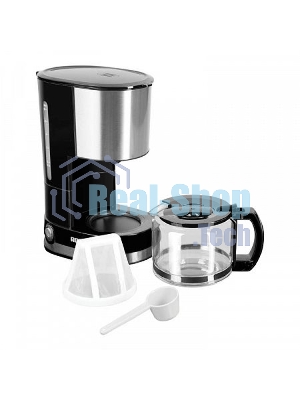 Кофеварка капельная Redmond RCM-M1507 черный/серебристый, исп. кофе - молотый, 0.6 л, 600 Вт