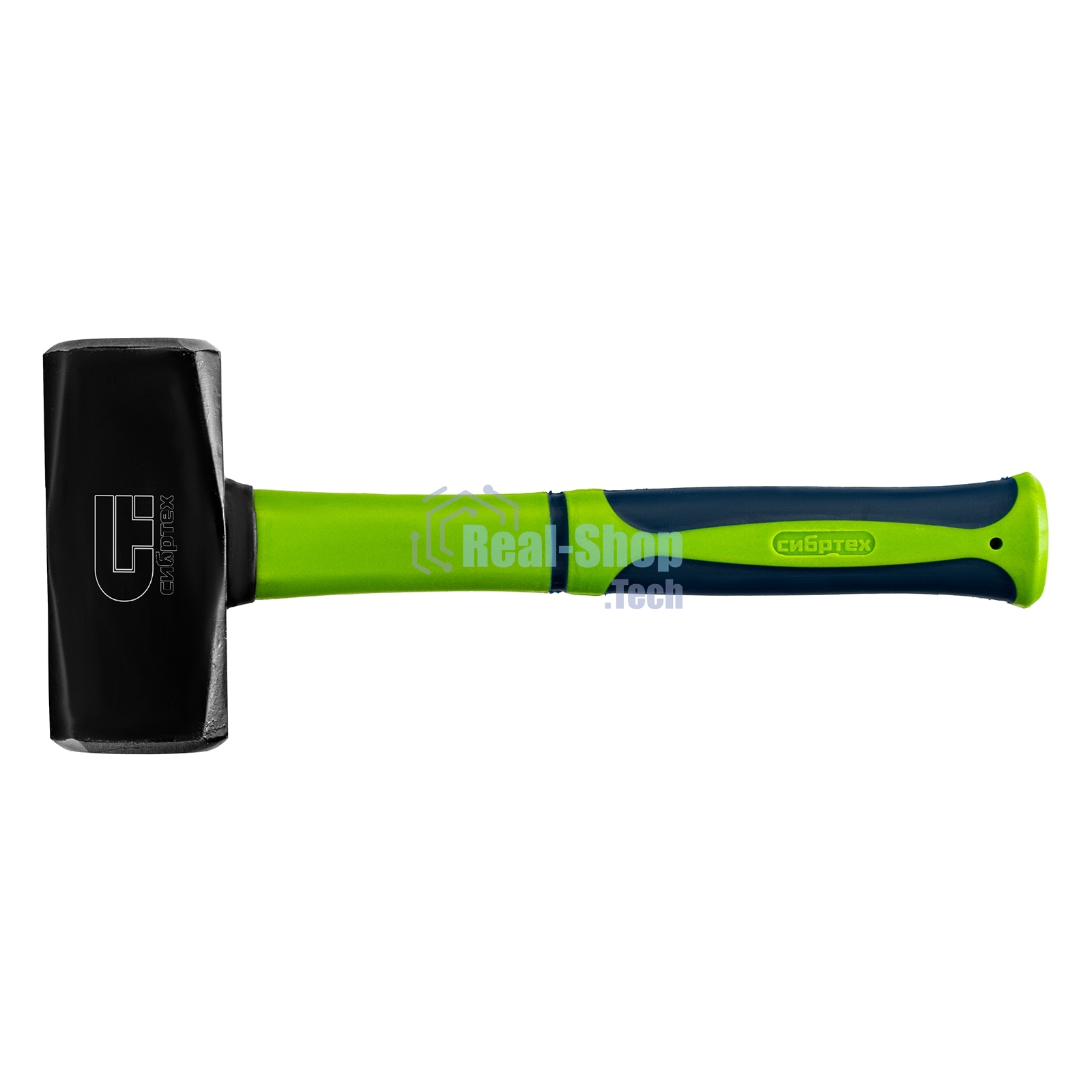Кувалда Сибртех 1500 г, фибергласовая обрезиненная рукоятка