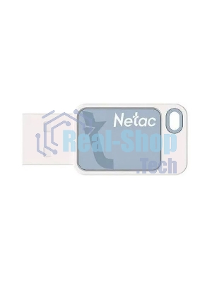 Флешка USB Netac UA31 (NT03UA31N-016G-20BL), 16Gb, USB 2.0, R/W 110/45, синий/белый