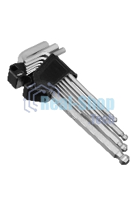 Набор ключей имбусовых Сибртех HEX, 1,5-10 мм, CrV, 9 шт., удлиненные, с шаром