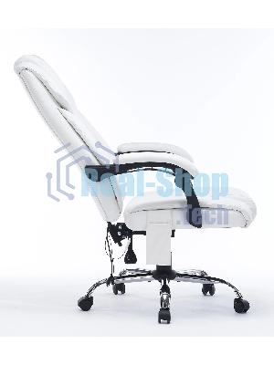 Кресло Cactus CS-CHR-OC02M-WT белый, экокожа