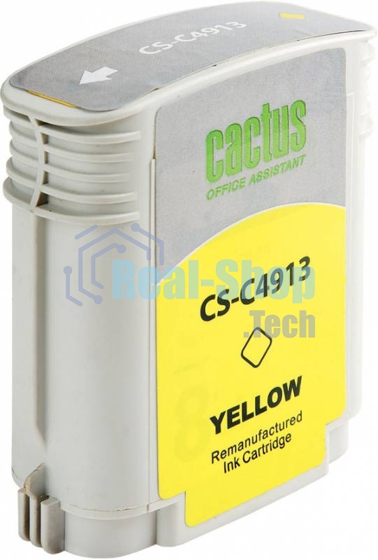 Картридж струйный Cactus CS-C4913 №82 желтый (72 мл) для HP Design Jet 500/800C