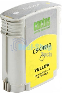 Картридж струйный Cactus CS-C4913 №82 желтый (72 мл) для HP Design Jet 500/800C