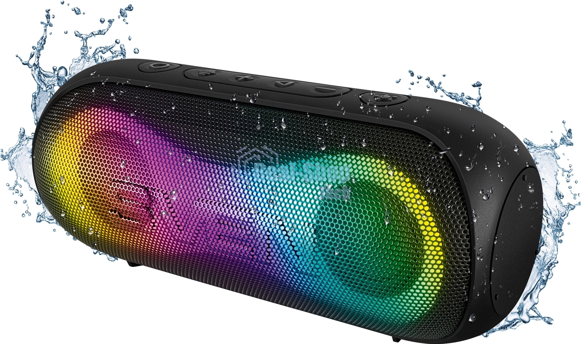 Портативная акустика Sven PS-165, черный (16 Вт, Waterproof (IPx6), TWS, Bluetooth, microSD, 3000мА*ч)