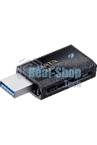 Внешний SSD ADATA SC730, 512 Gb, USB 3.2 Gen 2 Type-A/Type-C, R/W 600/600, черный