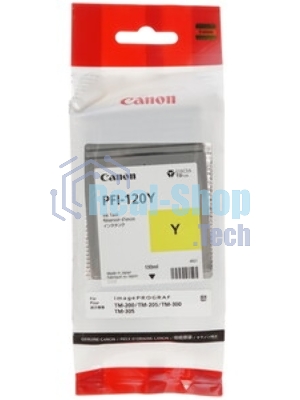 Картридж струйный Canon PFI-120 Y 2888C001 желтый (130мл) для Canon Canon imagePROGRAF TM-200/205