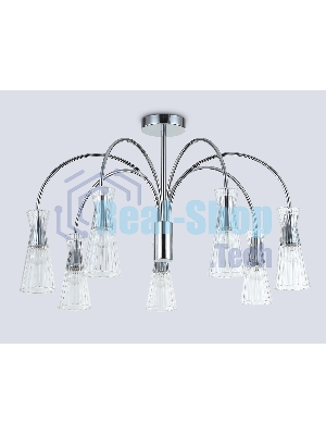 Люстра Ambrella light LH55653/7 СH/CL хром/прозрачный E14*7 max 40W D745*460