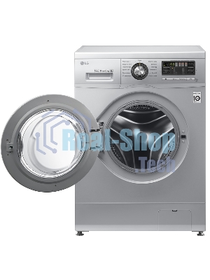 Стиральная машина LG F1296TD4 серебристый, загрузка фронтальная 8 кг, 1200 об/мин, класс: А