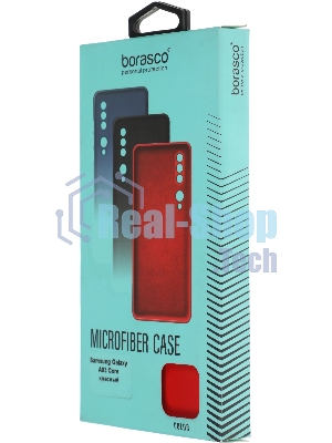 Чехол (клип-кейс) BoraSCO Microfiber Case для Samsung Galaxy A03 Core красный
