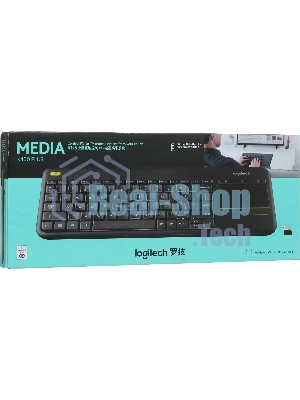 Клавиатура Logitech K400 Wireless Touch Plus беспроводная, радиоканал, чёрный