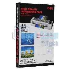 Пленка для ламинирования Deli 125мкм A4 (100 шт) глянцевая 216x303 мм с клеящим слоем E3817
