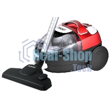 Пылесос Centek CT-2535 красный/черный, 350/2000 Вт, уборка сухая, пылесборник контейнер, 1,5 л