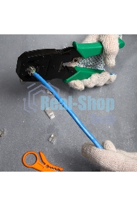 Кримпер Rexant HT-200 для обжима 8P8C, 6P6C, 4P4C, заделка витой пары