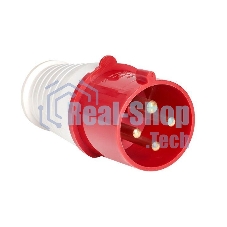 Вилка эл. каб. 32А 3P+РЕ 380В IP44 (024) EKF ps-024-32-380