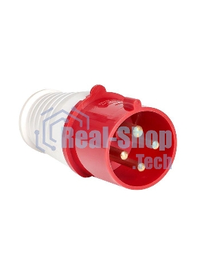 Вилка эл. каб. 32А 3P+РЕ 380В IP44 (024) EKF ps-024-32-380