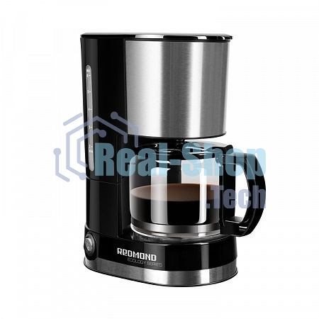 Кофеварка капельная Redmond RCM-M1507 черный/серебристый, исп. кофе - молотый, 0.6 л, 600 Вт