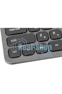 Комплект клавиатура + мышь Оклик 300M клав:серый мышь:серый/черный USB беспроводная slim