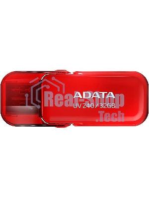 Флешка USB ADATA UV240 (AUV240-32G-RRD), 32Gb, USB 2.0, R/W 15/5, красный