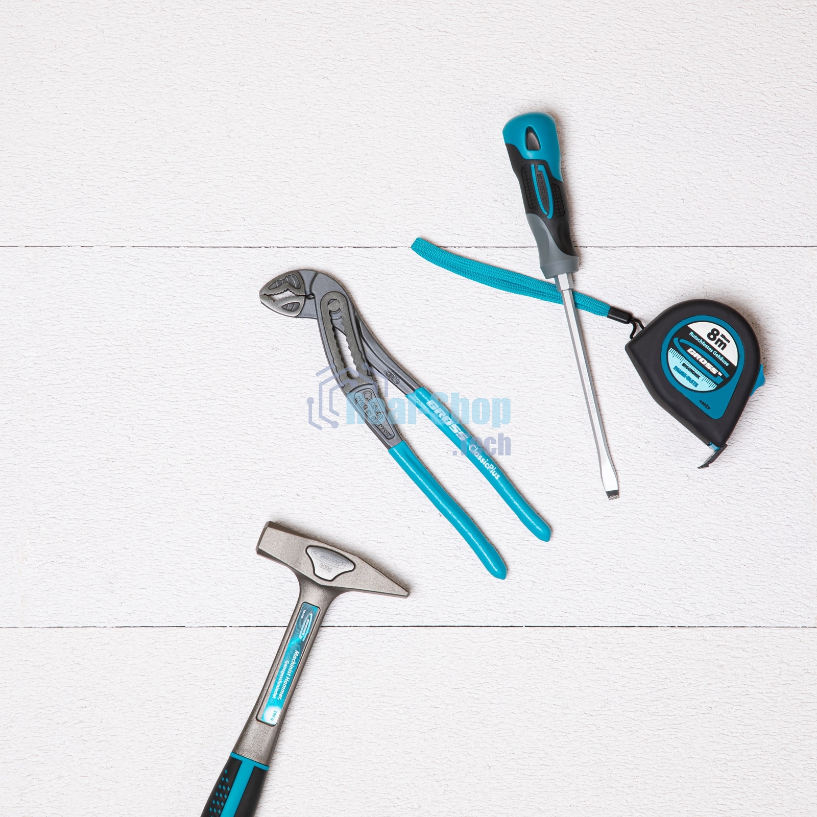 Клещи Gross 15715 переставные обливные рукоятки хром-ванадий 240 мм