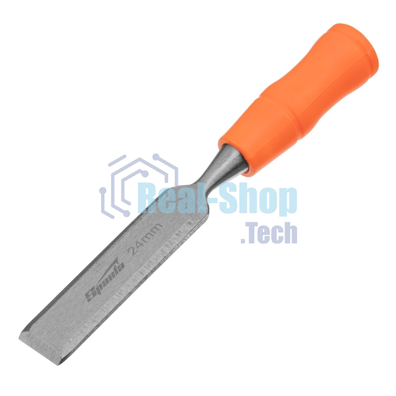 Набор стамесок Sparta 4 шт, 6-12-18-24 мм, плоские, пластиковые ударные рукоятки