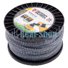 Леска для триммера Denzel двухкомпонентная витой квадрат, 4,0мм х 106м, на DIN катушке EXTRA CORD