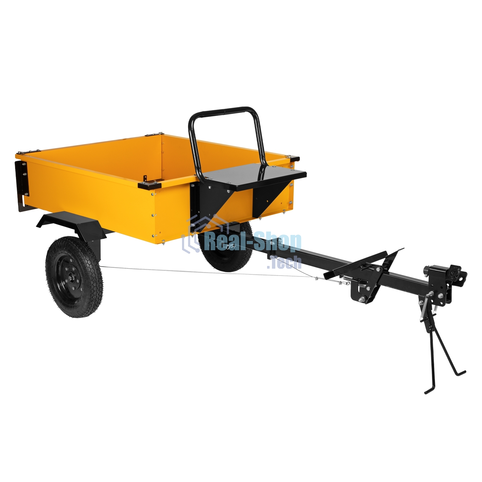 Прицеп для мотоблока Denzel TT-500, оцинк., груз. 500 кг, рег. сцепка, колеса 4.00-10, в упаковке