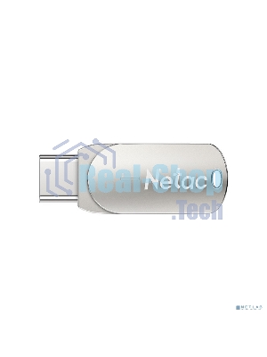 Флешка USB Netac U785 (NT03U785C-032G-30PN), 32Gb, USB 3.0/TypeC, R/W 110/45, серебристый