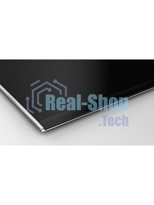 Индукционная варочная панель Bosch PXX875D67E с вытяжкой, черная, ширина 80см, 4 зоны нагрева, которые можно обьединить в две зоны FlexInduction, управление DirectSelect Premium, функции HomeConnect: удаленная диагностика, контроль и мониторинг, функция P