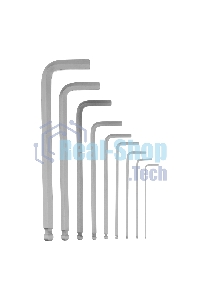 Набор ключей имбусовых Сибртех HEX, 1,5-10 мм, CrV, 9 шт., удлиненные, с шаром