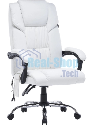 Кресло Cactus CS-CHR-OC02M-WT белый, экокожа