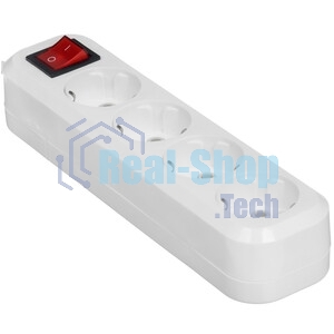 Удлинитель Smartbuy (SBE-16-4-02-ZS) 4 гнз х 2,0 м (16А/3.5 кВт, ПВС 3х1.0)
