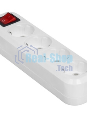 Удлинитель Smartbuy (SBE-16-4-02-ZS) 4 гнз х 2,0 м (16А/3.5 кВт, ПВС 3х1.0)