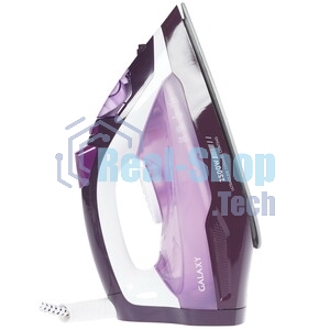 Утюг Galaxy Line GL 6124 фиолетовый/белый, 2500 Вт, 50 г/мин, 230 г/мин, 370 мл