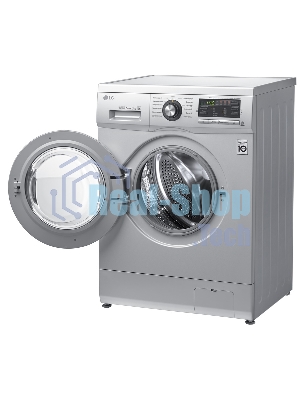 Стиральная машина LG F1296TD4 серебристый, загрузка фронтальная 8 кг, 1200 об/мин, класс: А