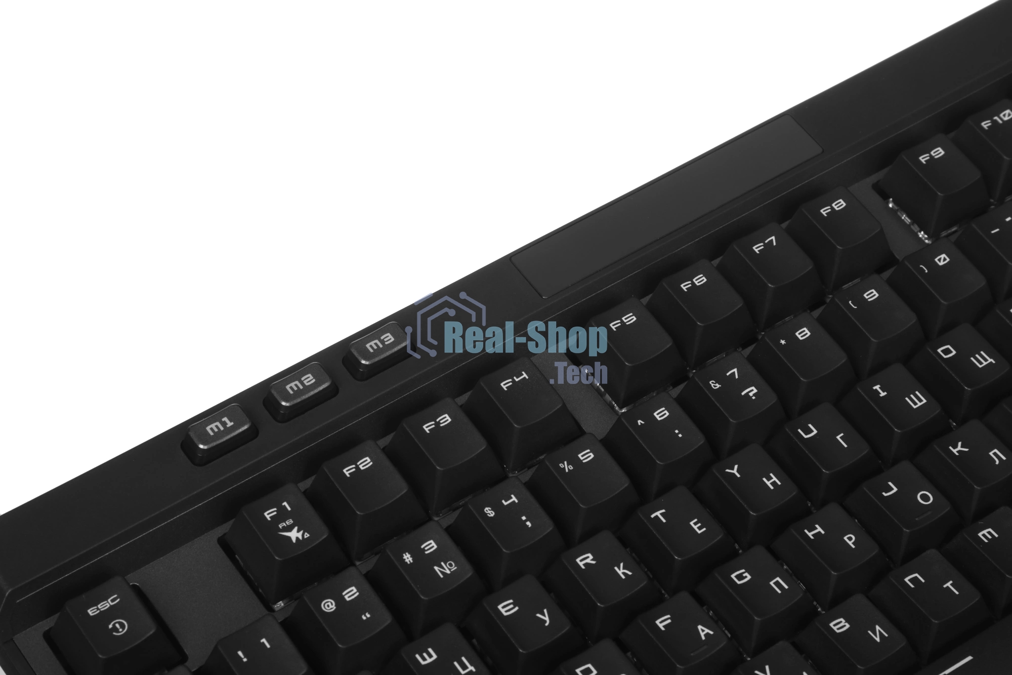Клавиатура MSI STRIKE Pro W Silent механическая серый/черный USB Multimedia for gamer LED (подставка для запястий) (S11-43RU210-CLA)