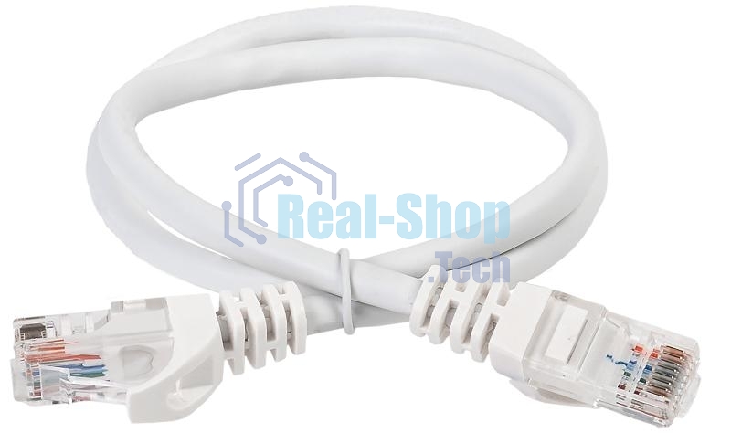 Коммутационный шнур кат. 6 UTP PVC 2м белый | PC08-C6U-2M | ITK