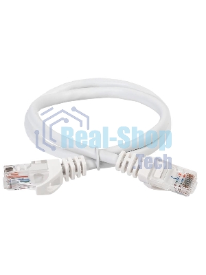 Коммутационный шнур кат. 6 UTP PVC 2м белый | PC08-C6U-2M | ITK
