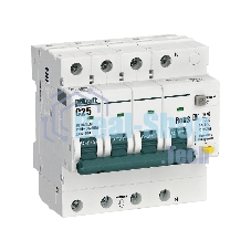 АВДТ 3P+N 25А 30мА AC х-ка C ДИФ-103 4.5кА