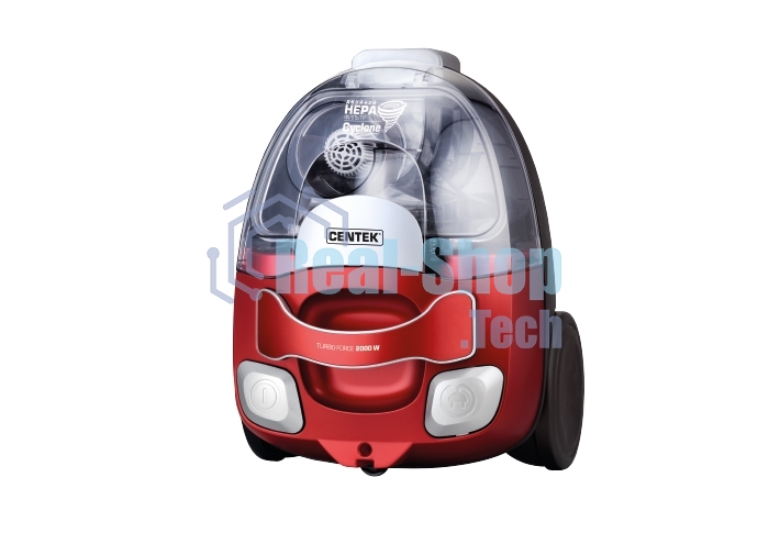 Пылесос Centek CT-2535 красный/черный, 350/2000 Вт, уборка сухая, пылесборник контейнер, 1,5 л