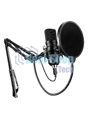 Микрофон проводной Оклик SM-700G 2.5м черный