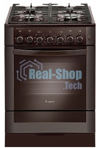 Плита комбинированная Gefest 6502-03 0030 коричневый, конфорок 4 газовых, духовка 55 л, 60 см x 85 см x 60 см