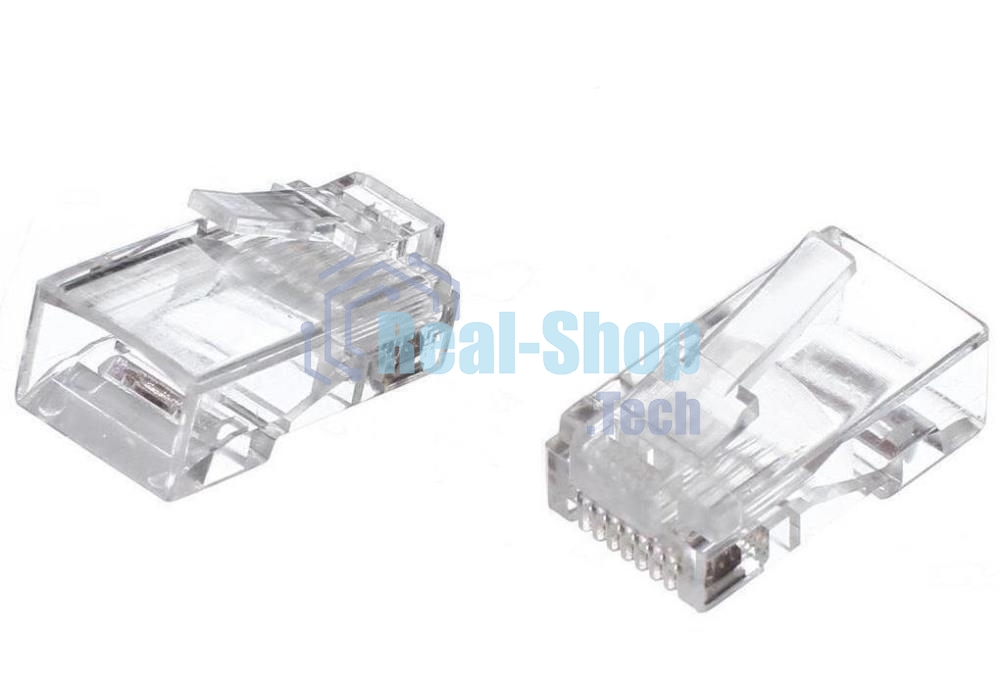 Коннекторы RJ-45 (8P8C) для UTP кабеля 6кат. (упаковка 100 шт.)