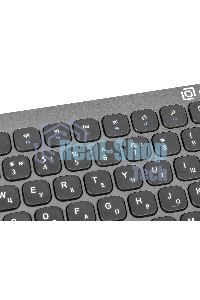 Комплект клавиатура + мышь Оклик 300M клав:серый мышь:серый/черный USB беспроводная slim