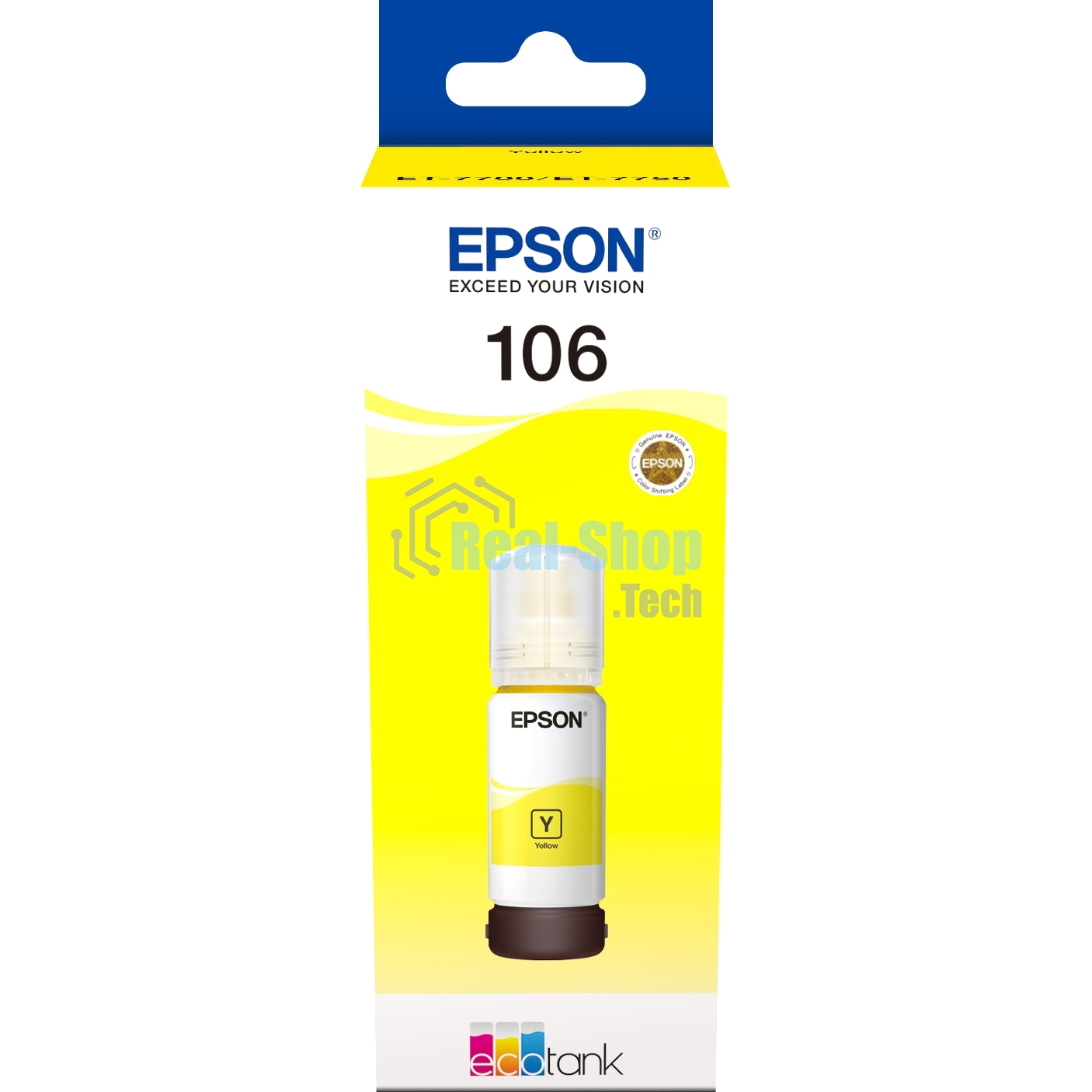 Чернила Epson 106Y C13T00R440 желтый (70 мл) для Epson L7160/7180