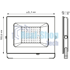 Прожектор светодиодный Gauss Elementary 70W 7175lm 4000К 175-265V IP65 черный LED