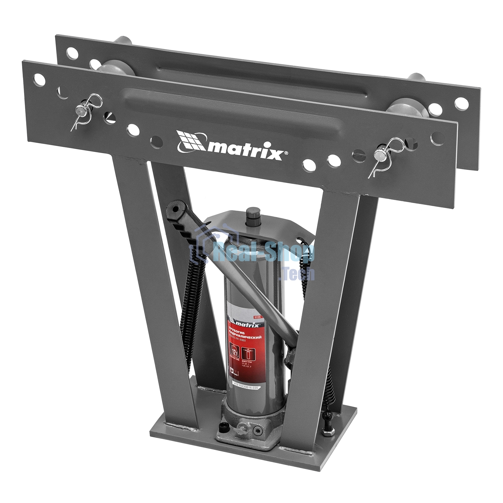 Трубогиб Matrix гидравлический 1/2''–2'' 12 т в комплекте с башмаками